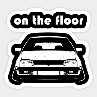 stance tuning car Sticker